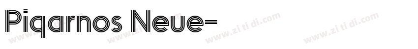 Piqarnos Neue字体转换